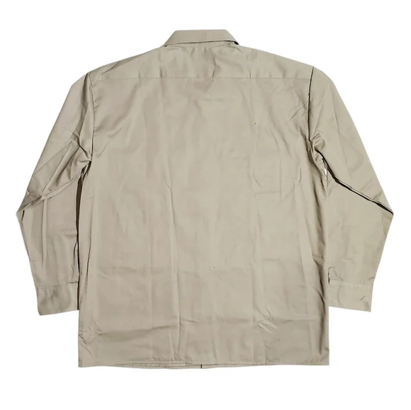 Dickies Mens Original Fit Long Sleeve Work Shirt Desert Sand Size LARGE NWT - Picture 3 of 6